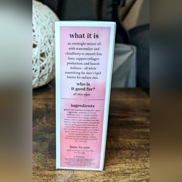 5/75$ Dallas & James Skincare Co. Watermelon Dream Overnight Retinol Oil - Picture 3 of 13